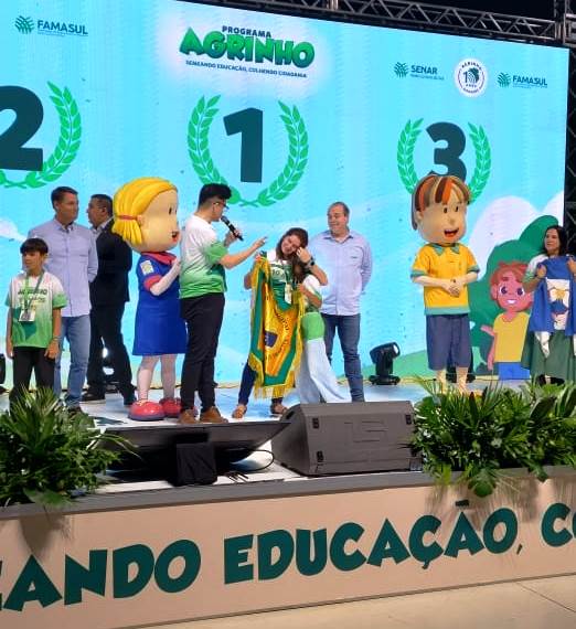 Estudante de Bonito conquista primeiro lugar na categoria Redação do Programa Agrinho 2024