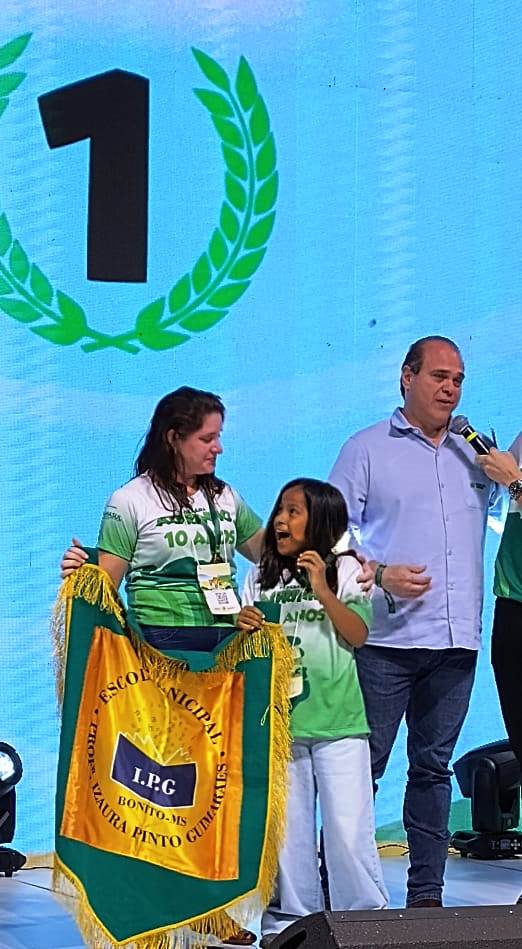 Estudante de Bonito conquista primeiro lugar na categoria Redação do Programa Agrinho 2024